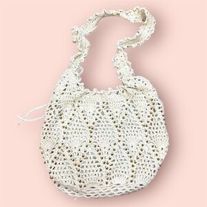 Lilu Beach Vibes Crochet Hobo Bag